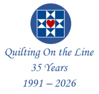 Quilting On The Line Quilt Guild Logo